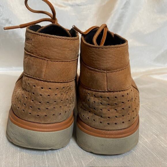 Merrell Men\'s 10.5 Brown Leather Lace Up Ankle Booties Shoes Downtown Chukka main image 4